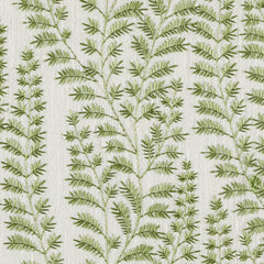 Saint Collette June—Green and Grey Leaves Pattern Fabric— Sold by The Yard—54" Inches Wide—Nationwide Shipping