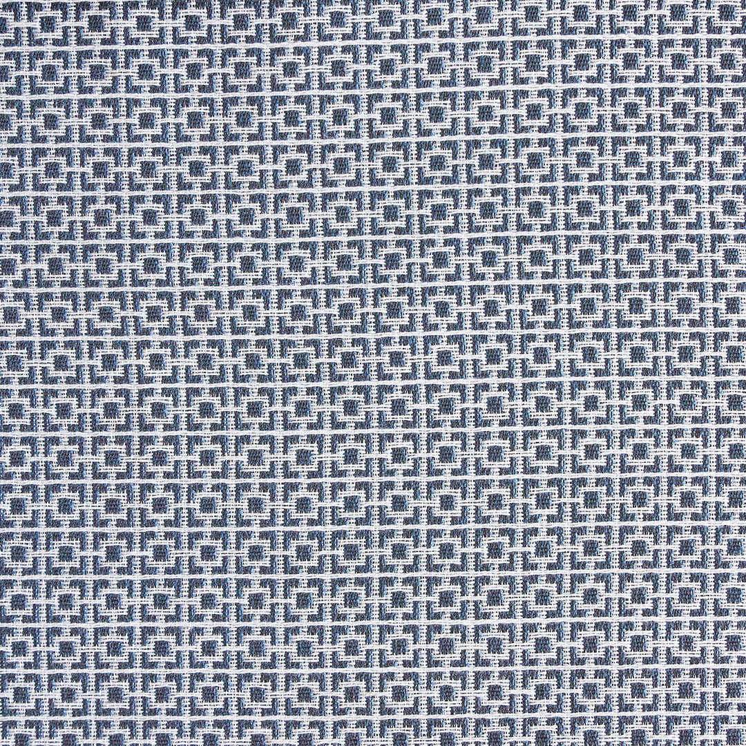 Ocean-Blue Small Scale Fretwork—100%Polyester—Quality Multi-Purpose Fabric—Sold by The Yard-52" Inches