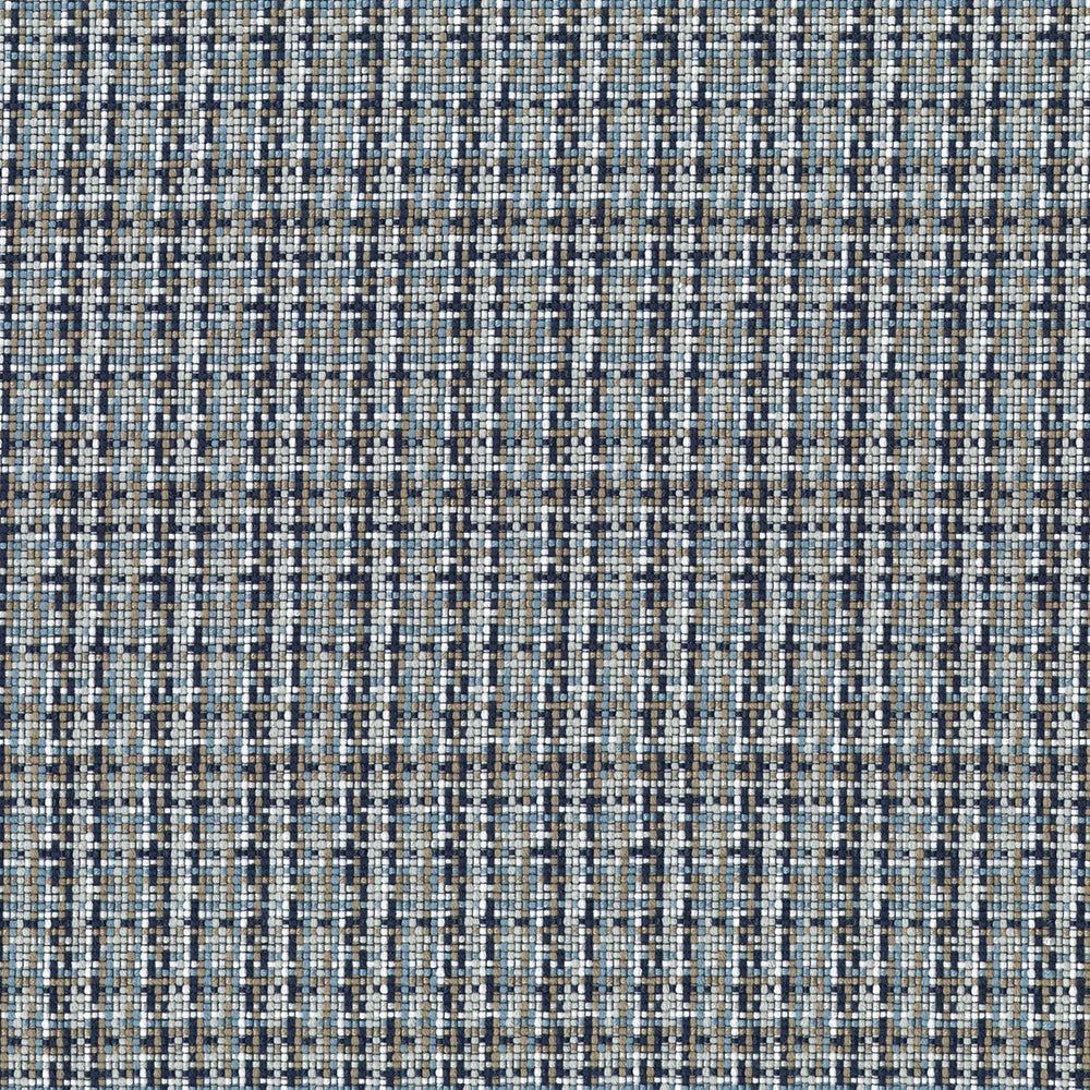 Pradesh Abstract Fabric—Denim Color Home Decor—High-Quality Multi-Purpose—100% Polyester—Sold by the Yard—54" Inches Wide