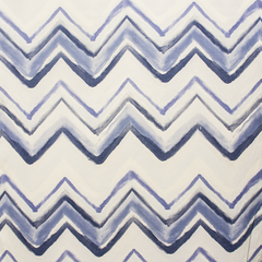 Cobalt Blue Chevron Multi-Purpose Decor Fabric—55%-Rayon 45%Polyester-Fabric Sold by The Yard-Width 52":