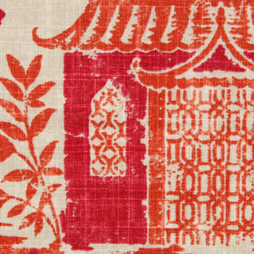TEA HOUSE RED SPICE FABRIC