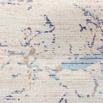 CLARABELLE ARTISTIC BLUE SOFT BLUE ON CREAM FABRIC