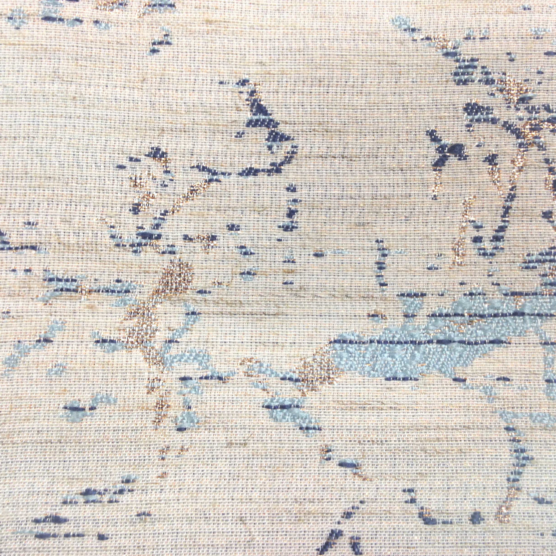Clarabella Limestone-Blue Fabric —Watermark Pattern—100% Polyester—54" Inches Wide—Sold by the Yard
