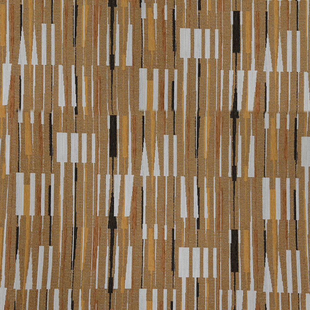 Custom Curtains In Columbia, SC—Stripe Fabric—Cognac Browns—100% Cotton—Width 54" Inches Wide—Shipped Nationwide