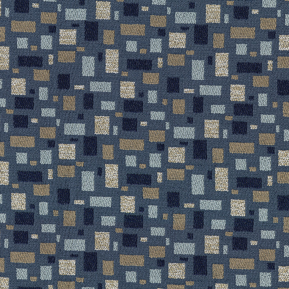 Prelude-Denim—Window Curtain Diamond Fabric—100% Polyester—54" Inches Wide—Sold by the Yard
