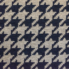 Radiant Black-Grey Houndthooth Fabric—High-Quality—100% Polyester —Sold by The Yard—54" Inches Wide