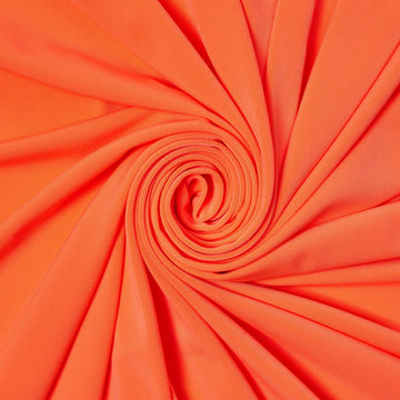 Jettson Knit Jersey—Neon Orange—95%-Polyester -5% Spandex Fabric—Sold By The Yard—Width 58/60 Inches Wide