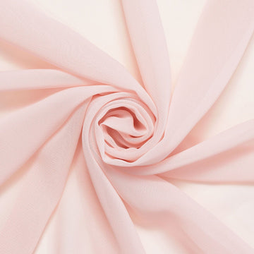 Ethereal Rose Gold Chiffon 60"Inches Wide