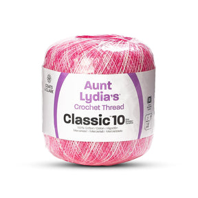 PINK SHADED CLASSIC SIZE 10 COTTON CROCHET THREAD