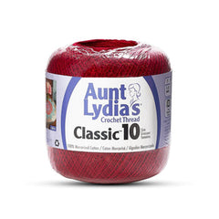SISSY CARDINAL RED CLASSIC COTTON CROCHET THREAD