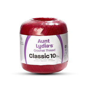 JADE VICTORY RED CLASSIC COTTON CROCHET THREAD