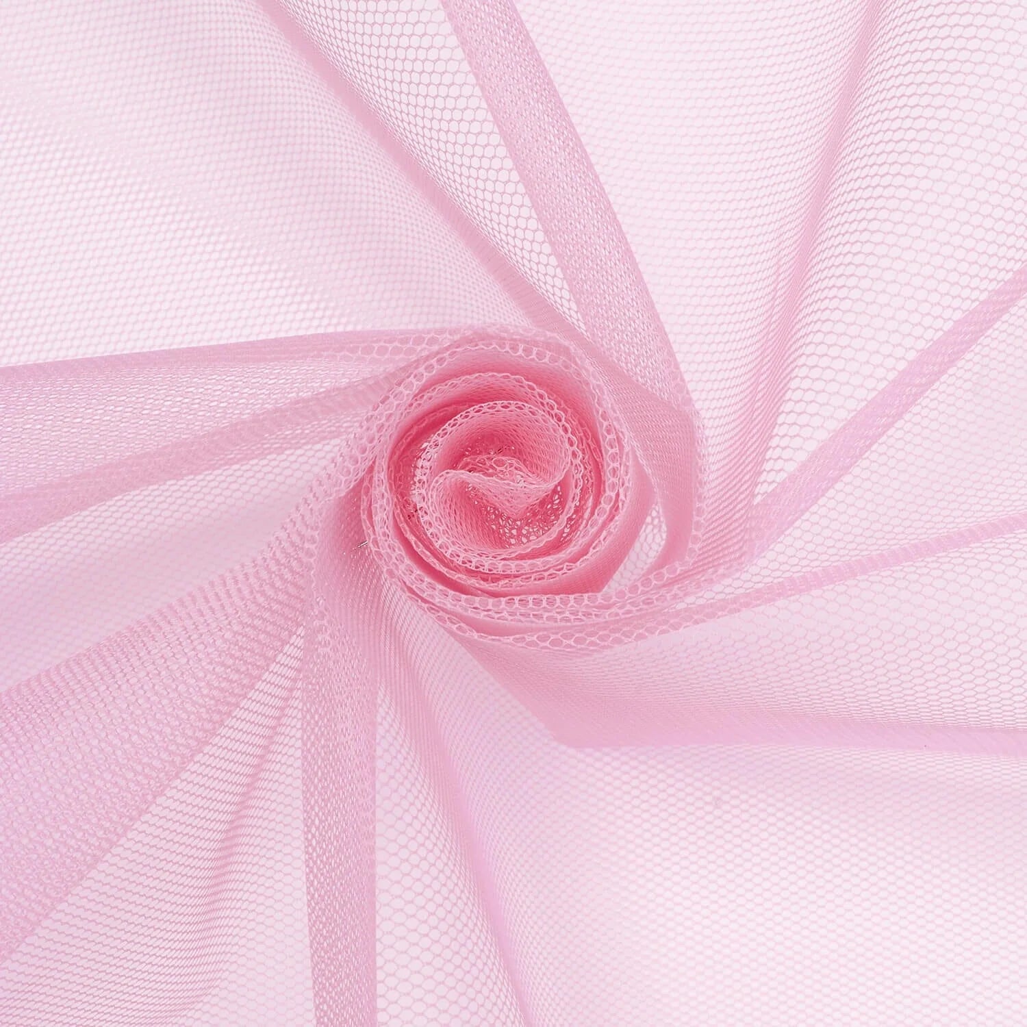 Orchid Polyester Petticoat Hard Net Crinoline/58–60 inch wide fabric sold by the yard at 180 GSM