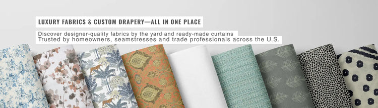 Shop-designer-fabric-by-yards |sold by BeautifulWindowsElgin.com