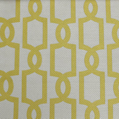 Julian Yellow—Geometric Square—Diamond Fabric—100% Polyester—54" Inches Wide—Sold by the Yard