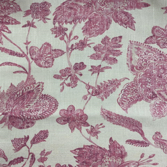 Enchanting—Magenta —100% Cotton Fabric—For Window Curtain—Width 52"—Available by the Yard