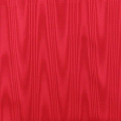 Moiré Medley pinch pleat curtain panel in Turkey Red