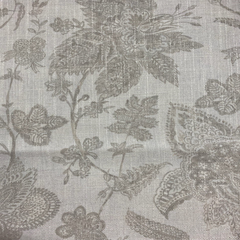 Farmhouse-Inspired Fabric—Grey, Sand -Off White—100% Cotton Fabric—For Window Curtain—Width 52"—Available by the Yard