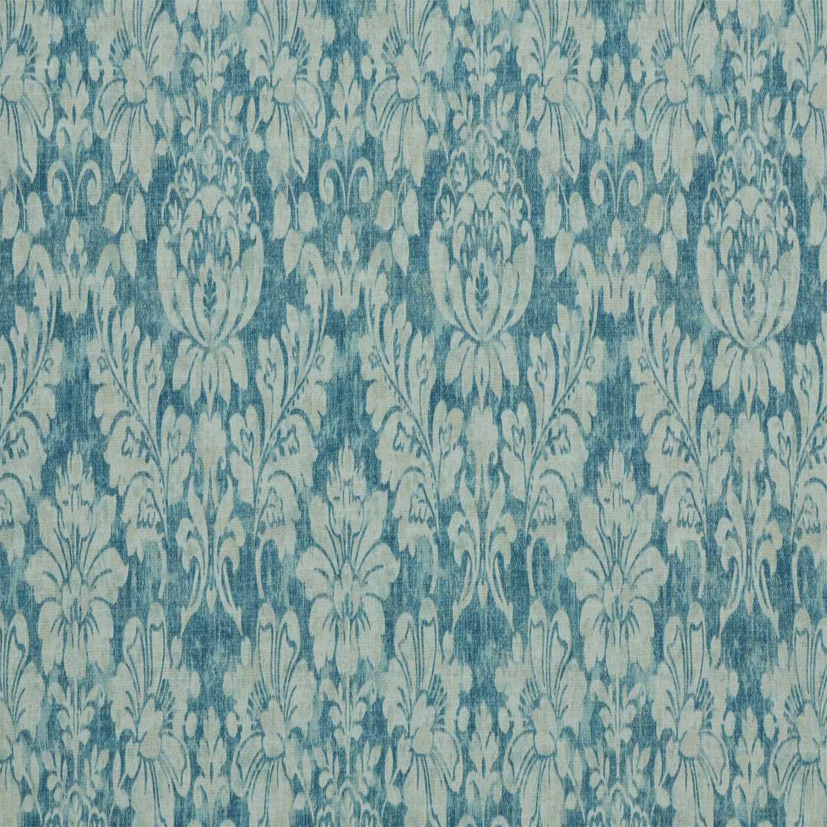 LADY-ANN FLORAL WHISPER BLUE DRAPERY FABRIC