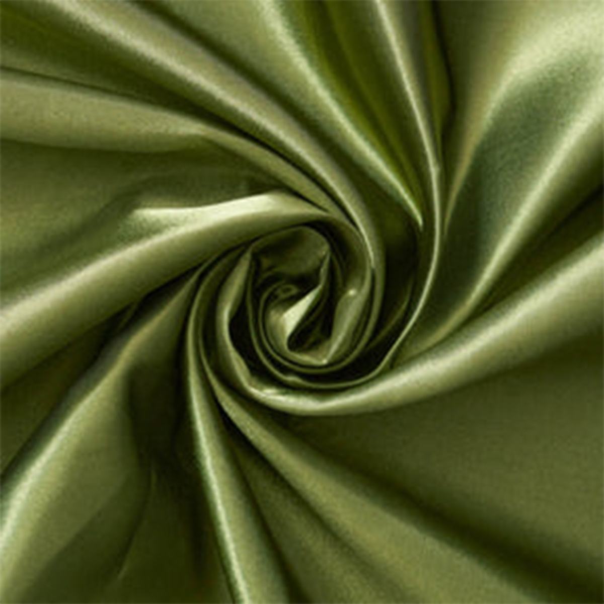 Dorian Dark Olive—Charmeuse Satin Fabric—100% Polyester—Sold By The Yard—52" Inches Wide