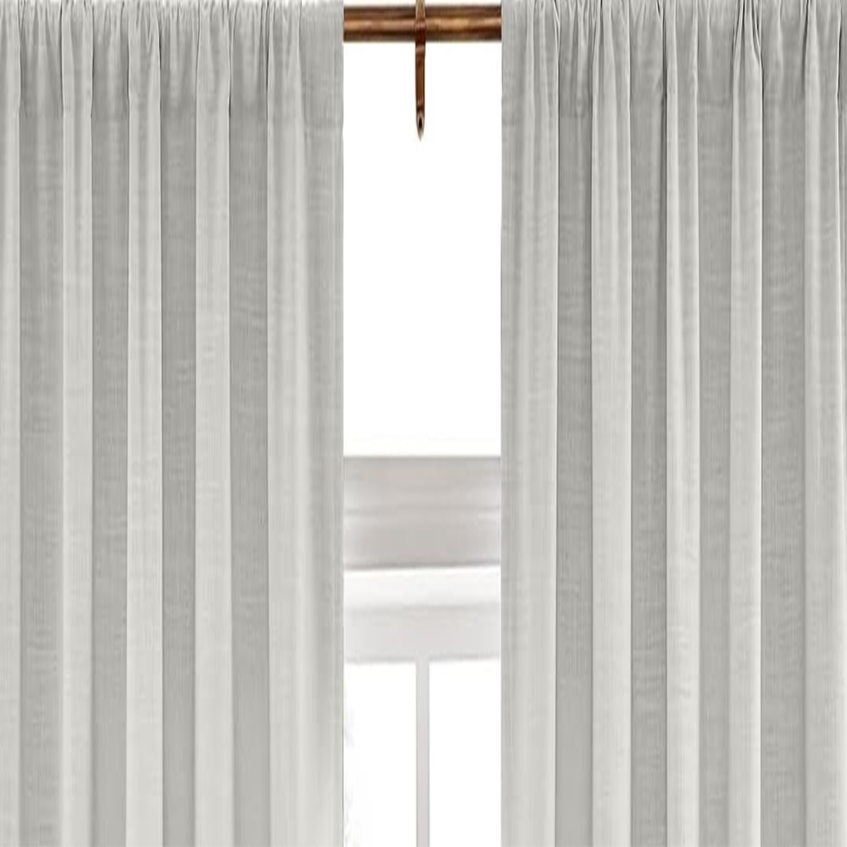 Elegant Home— Rod Pocket—Curtain Panel—No Header— 4" Inches Pocket— 3" inches Hem—47"Inches Wide—100% Polyester—Panel Sold Individually—Nationwide Delivery