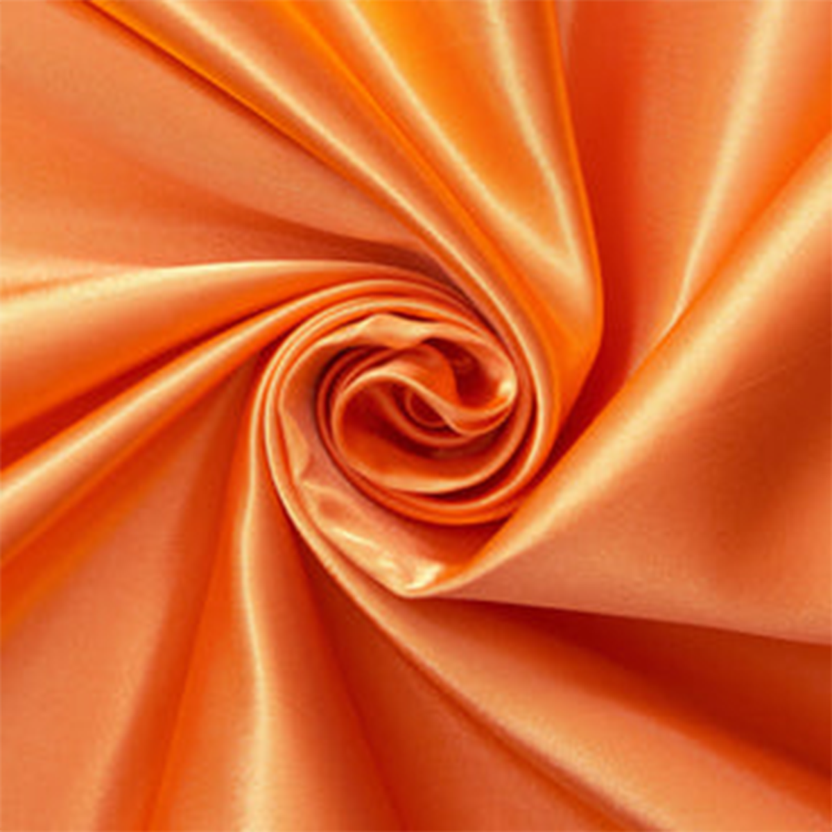 Marisol Orange—Charmeuse Satin—Lustrous Finish on Front—100% Polyester—Width (58/59 Inches)—Available by the Yard