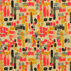 Scandinavian Blossom—Home Decorating Fabric—Red—100% Cotton—54"-Inches Wide—Sold by the Yard