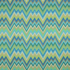 Garden Zig-Zip Multi-Use Decor Fabric 100% Cotton-Sold By The Yard-Width 52" Inches Wide-220-Gsm