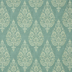 Home Decorative Fabric—Spa Green Blooming Floral—Window Curtain—100% Cotton—Sold by The Yard—54" Inches Wide