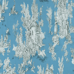 Classic blue cotton linen fabric sold by Beautiful Windows Elgin