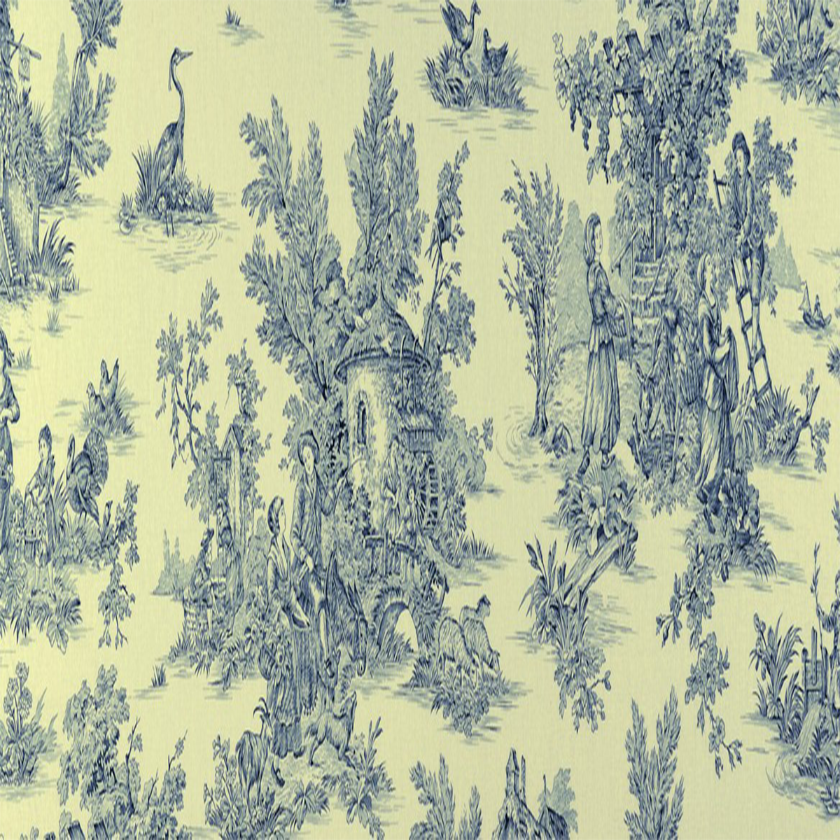 PaJaud Blue-White Fabric—100% Polyester—Strong Durability—Multi-Purpose—56"-Inches Wide—Sold by the Yard