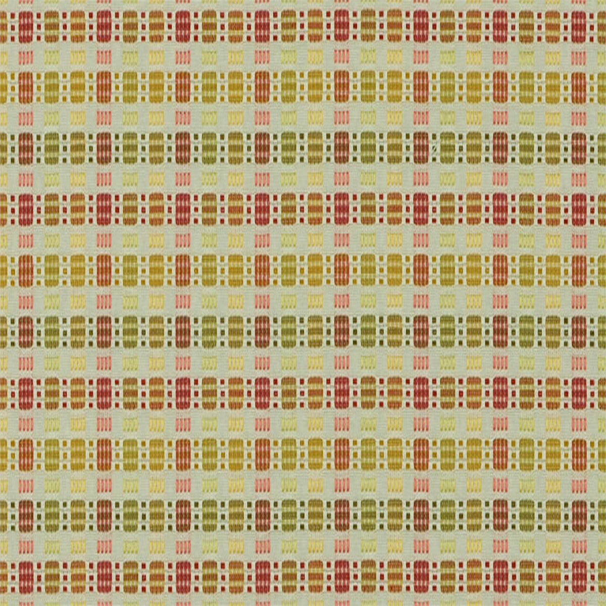 Home Decorative Plaid Fabric—Multi-Red-Yellow Color—High-Quality—100% Polyester—Sold by the Yard—54" Inches Wide