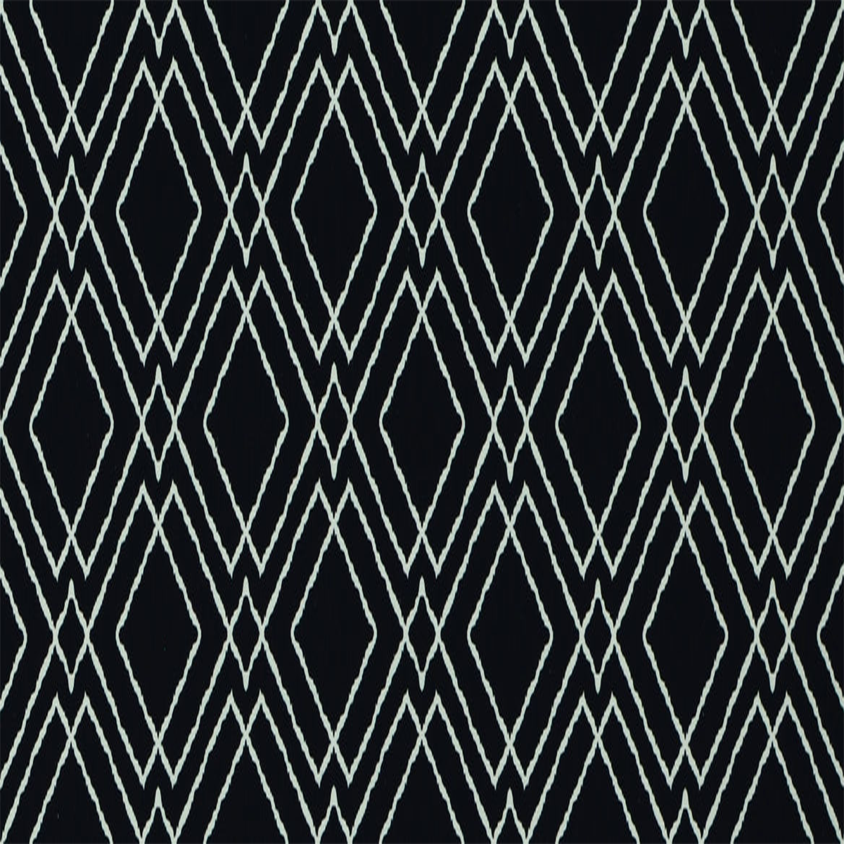 Eloise—Black Diamond Window Curtain Fabric—Diamond Fabric—100% Polyester—54" Inches Wide—Sold by the Yard