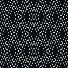 Eloise—Black Diamond Window Curtain Fabric—Diamond Fabric—100% Polyester—54" Inches Wide—Sold by the Yard