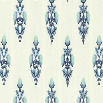 ANISA BLUE & WHITE EMBROIDERY FABRIC