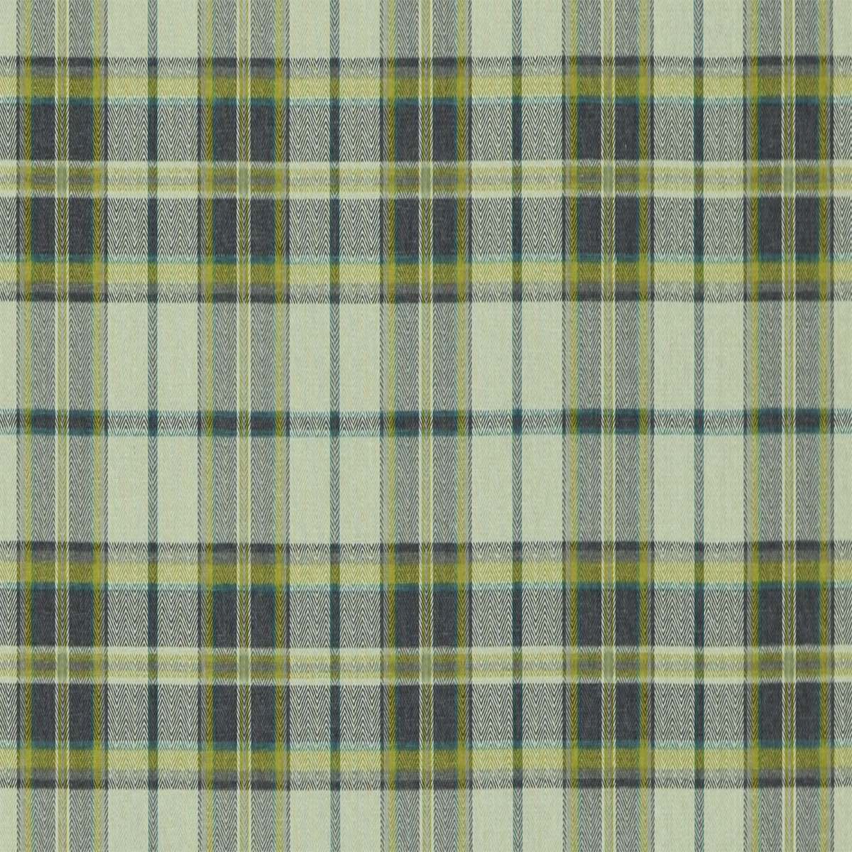 Say-Brook  Fabric—Platinum Plaid—Multi-Purpose—Polyester 5% Linen—54" Wide—Sold by the Yard