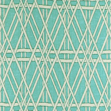 AILANI TEAL LATTICE DRAPERY FABRIC