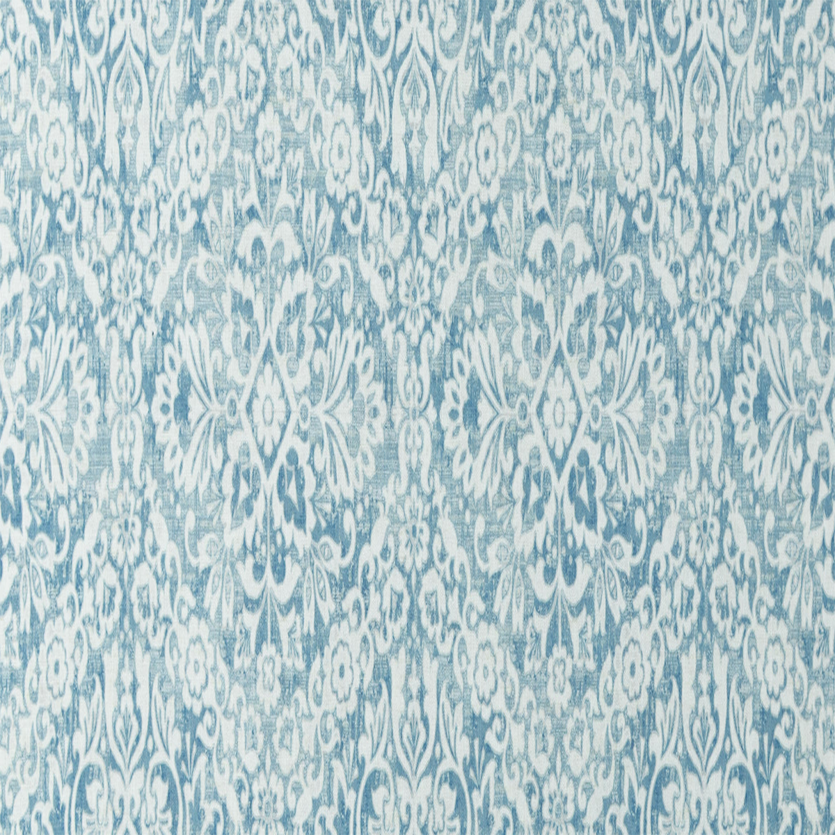 Multi‑Purpose Drapery in Cream‑Blue, 100% Cotton, 54″ Wide | Sold by Beautiful Windows Elgin