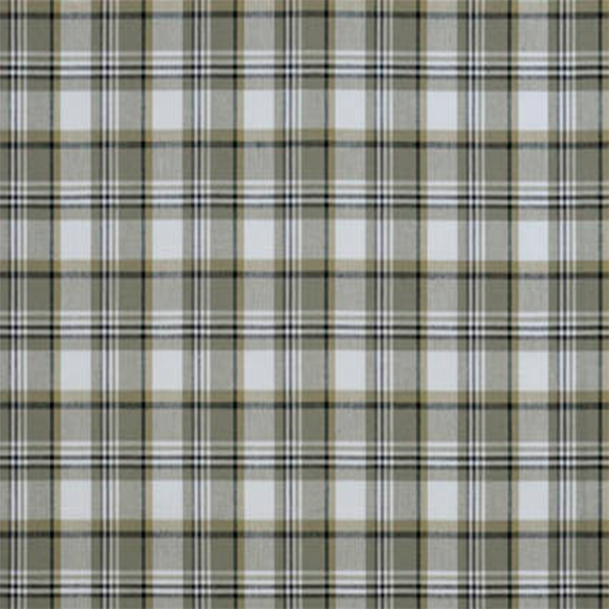 Farmhouse Cream & Grey Plaid—Window Curtain Fabric—Multi-Purpose—100% Polyester —Sold by The Yard—54" Inches Wide
