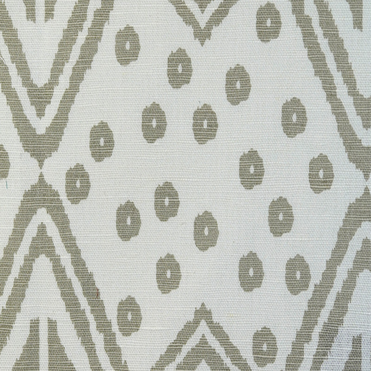 Tribal-Art—Multi-Silver-Grey—High-Quality African Pint Fabric—60% Cotton 40% linen—Sold by the Yard—54" Inches Wide