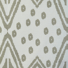 Tribal-Art—Multi-Silver-Grey—High-Quality African Pint Fabric—60% Cotton 40% linen—Sold by the Yard—54" Inches Wide