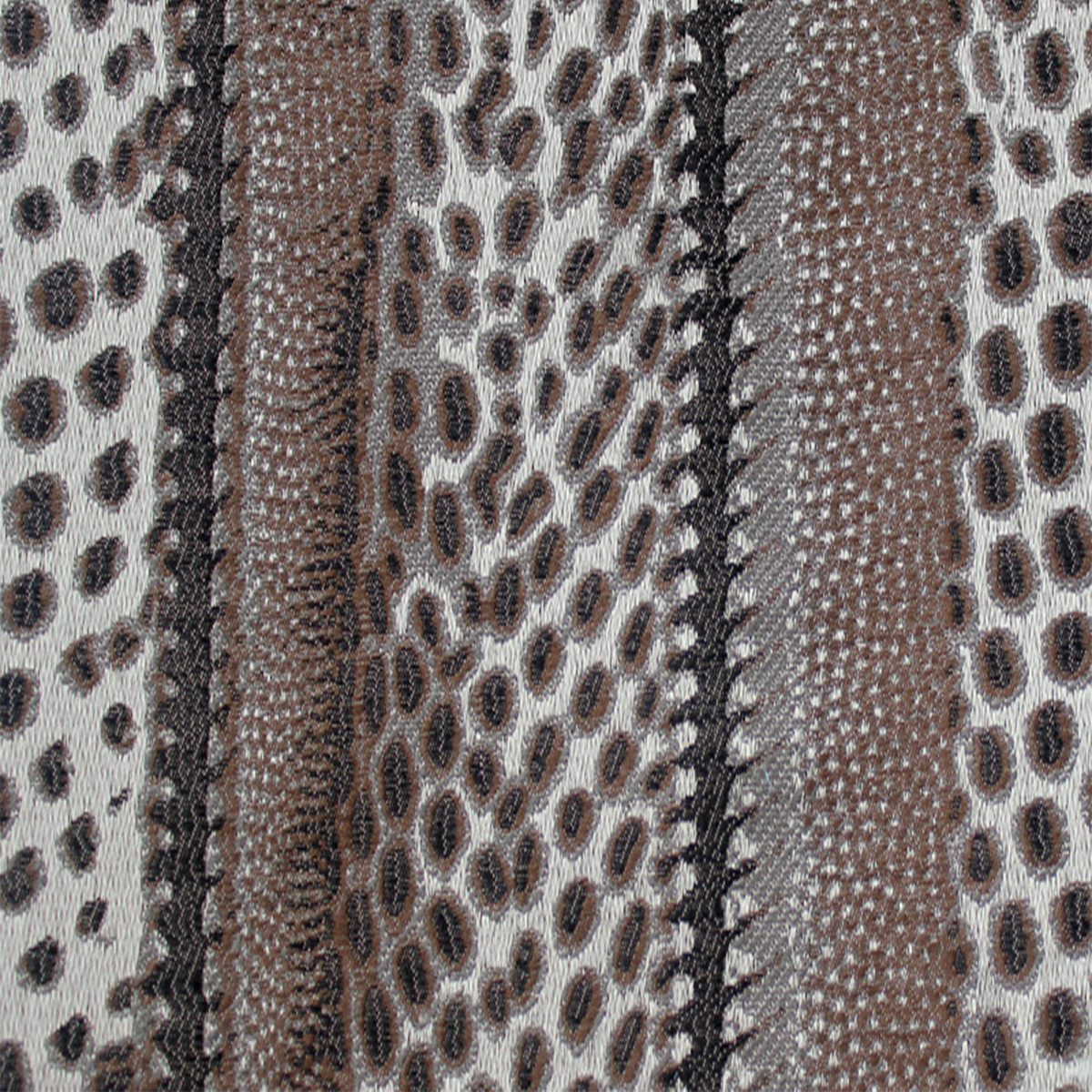 Zulu Black, Beige-Brown—High-Quality—Culturally Inspired—100% Polyester—Sold by the Yard—54" Inches Wide