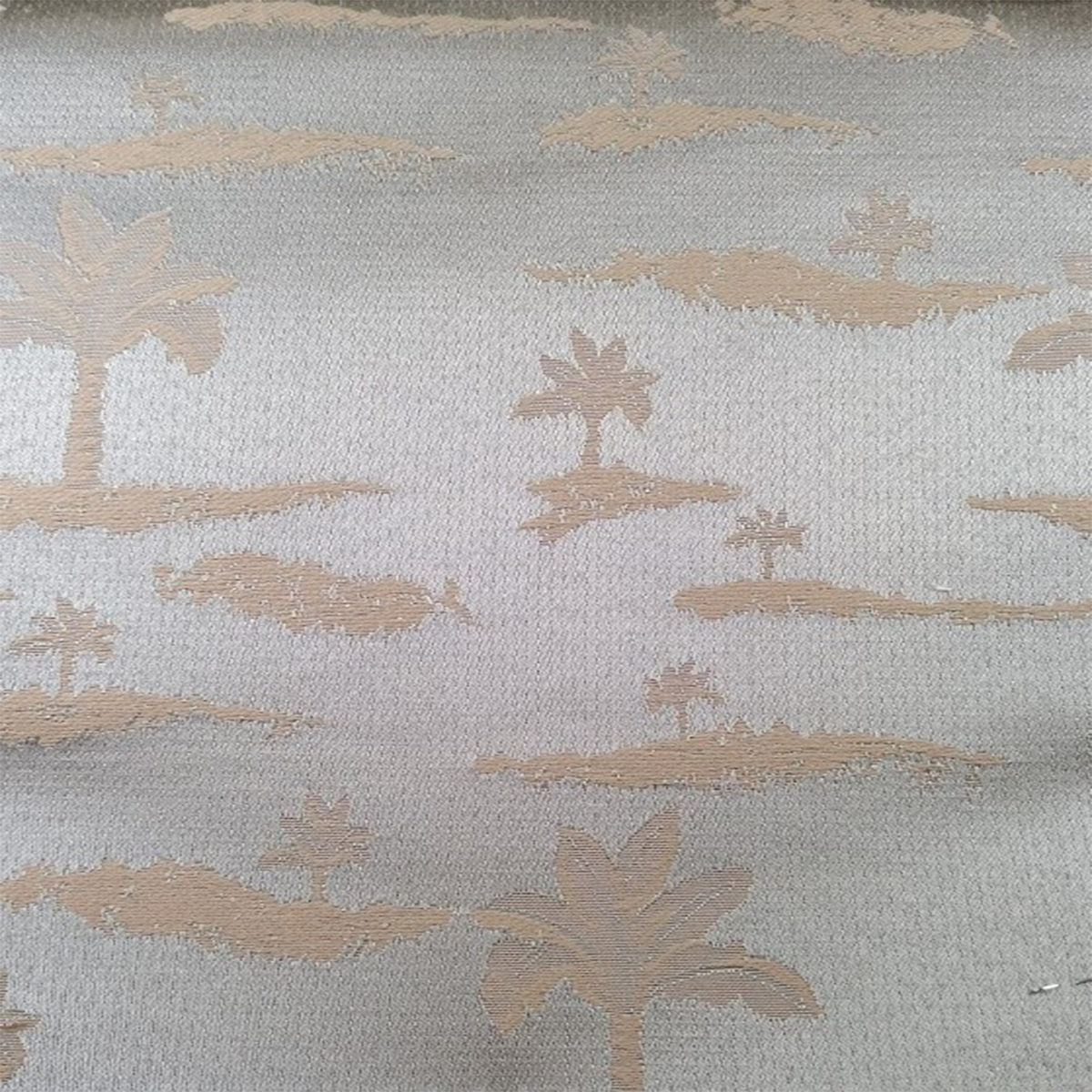 Venetian Fabric—Silver Damask—High-Quality Polyester Blend—Sold by The Yard—54" Inches Wide