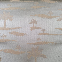 Venetian Fabric—Silver Damask—High-Quality Polyester Blend—Sold by The Yard—54" Inches Wide