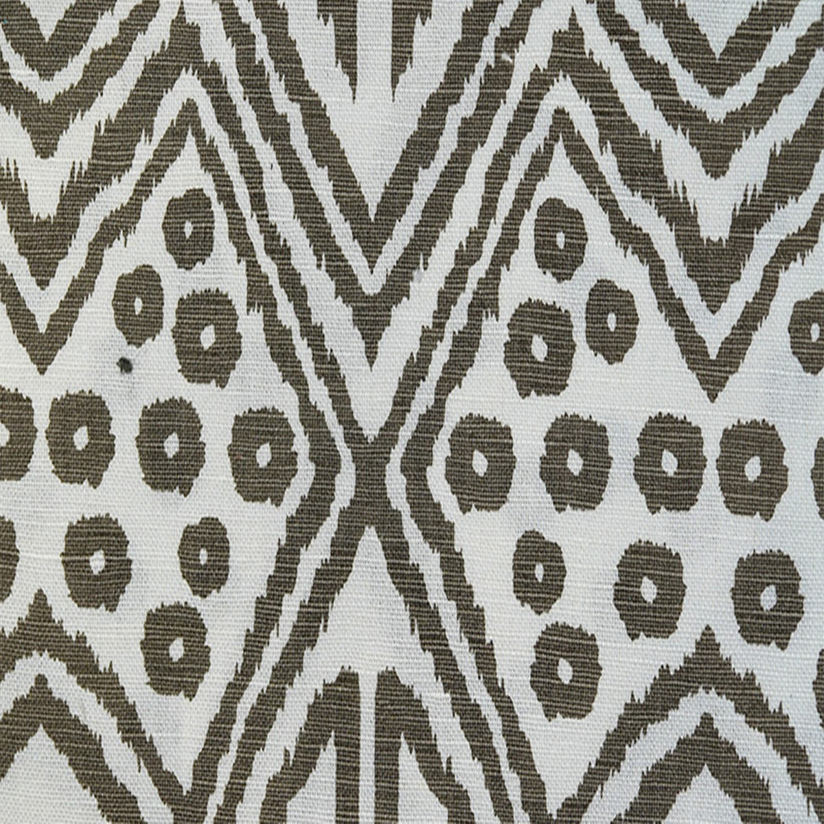 Nuffield Grey-White —African Print—Window Curtain Fabric—60% Linen 40% Cotton—Multi-Purpose—Sold by The Yard—54"Wide