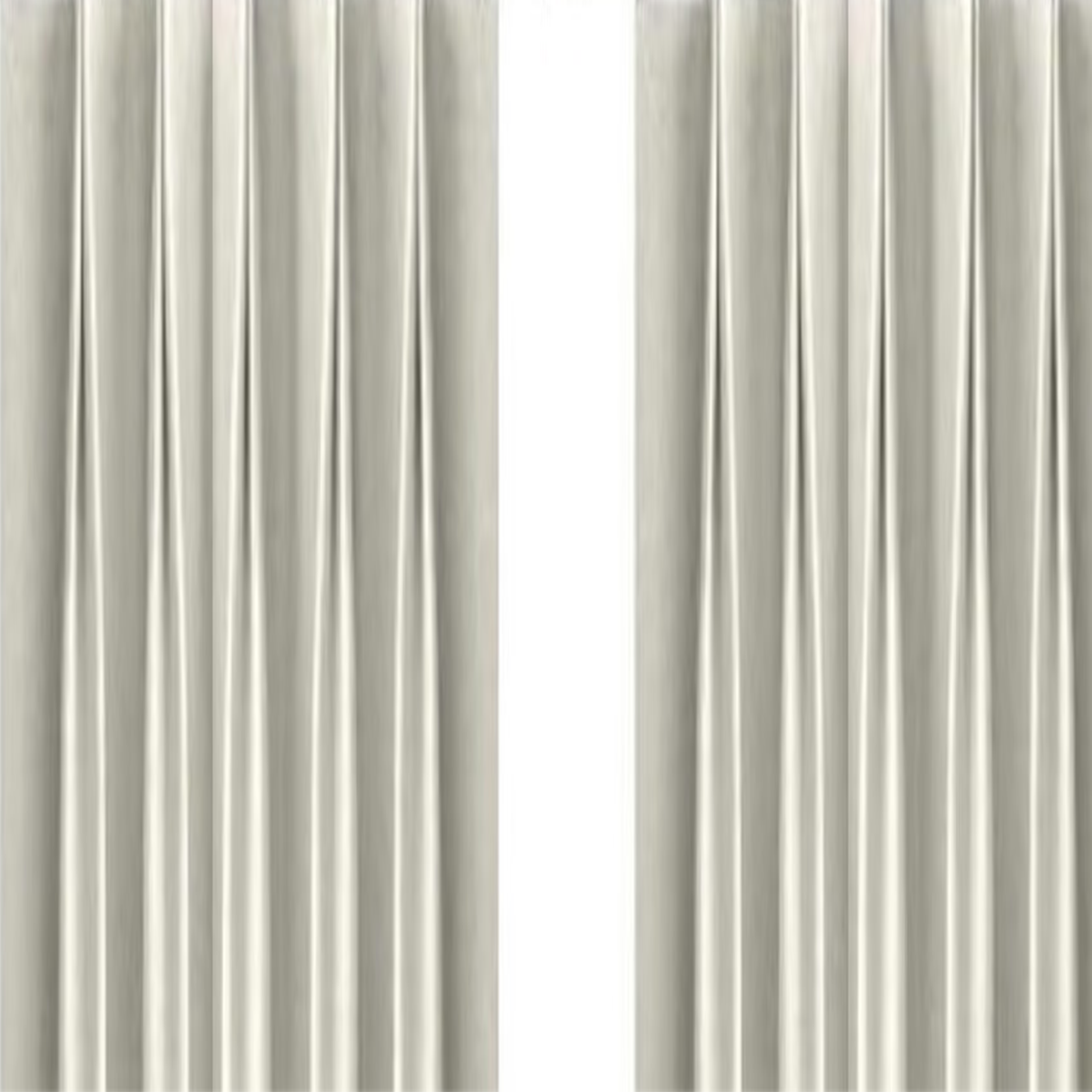 SILVER EURO PLEAT ELEGANT DRAPERY PANEL