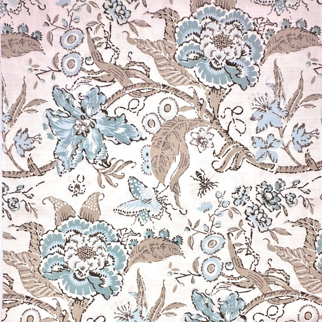 Neutral Wildflower Fabric |100% Cotton Multi-Purpose —54"Wide