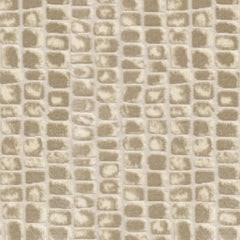 Zuri – Beige Crocodile Velvet Fabric (100% Polyester) fabric with embossed reptile texture