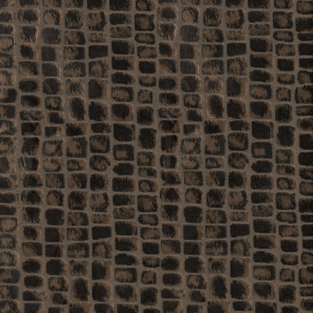 Brown Crocodile Velvet Fabric | Zuri Designer Velvet