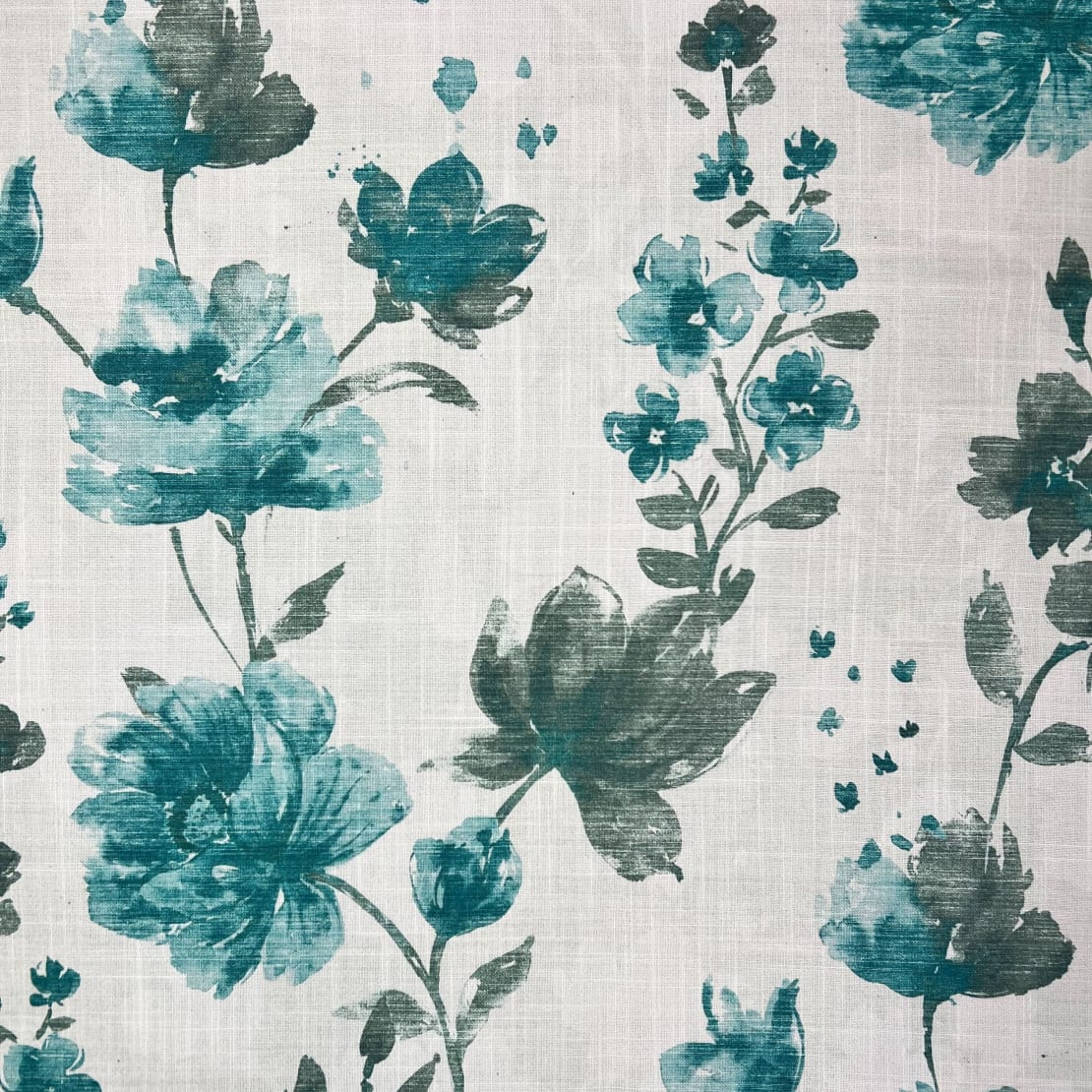Teal Blue Pinch Pleated Curtain Panel | 5" Header