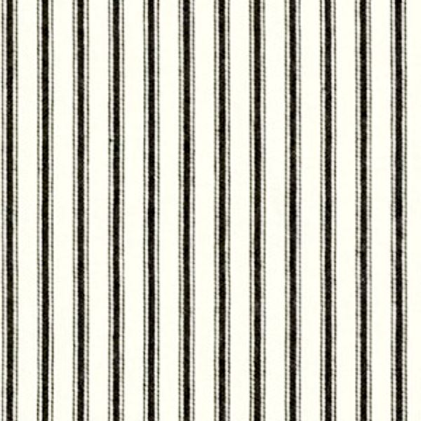Rustic Farmhouse Textile—Ticking—Black and White —100% Cotton—54" Inches Wide—Sold by the Yard